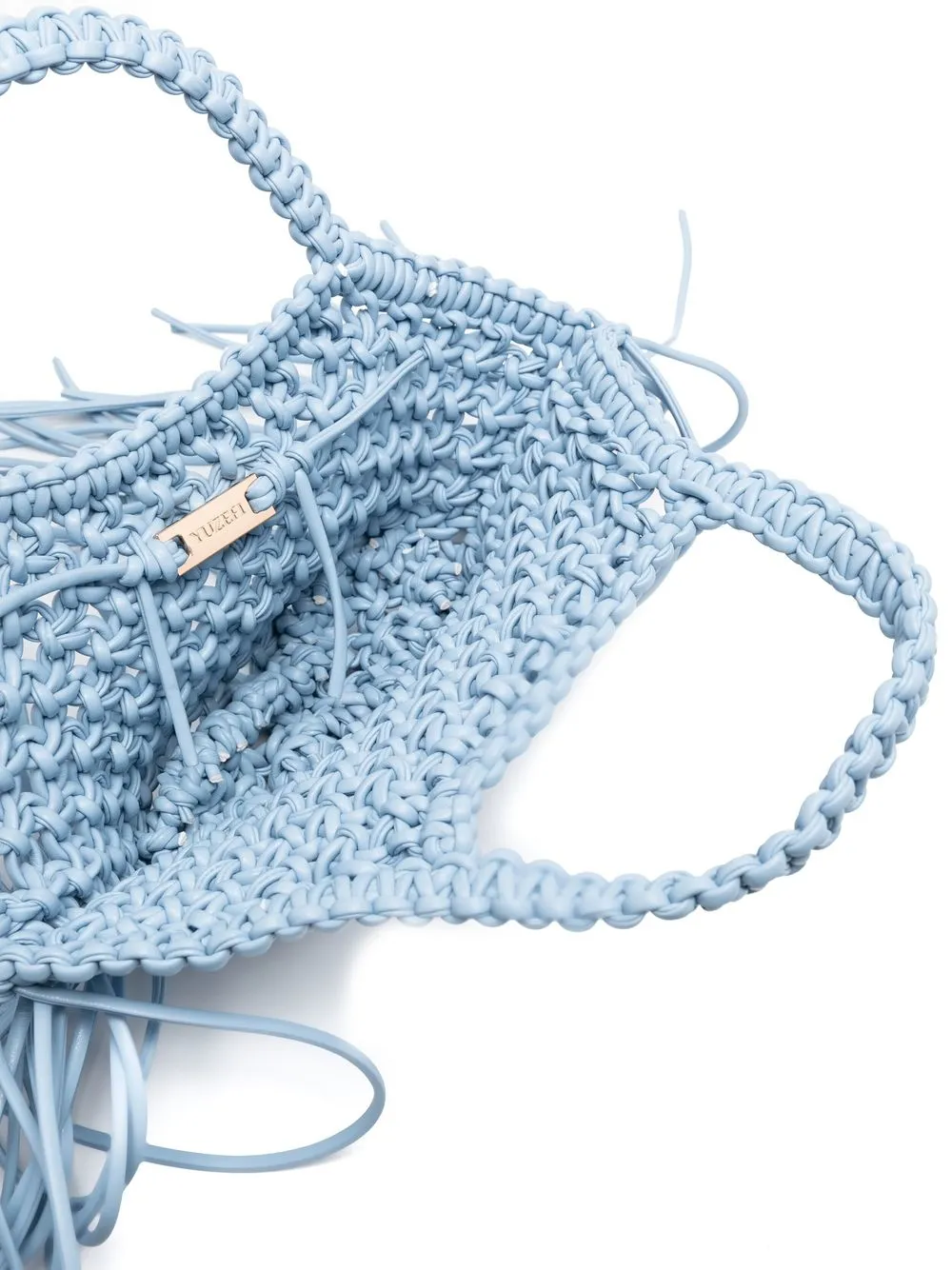 YUZEFI SMALL WOVEN BASKET TOTE BAG