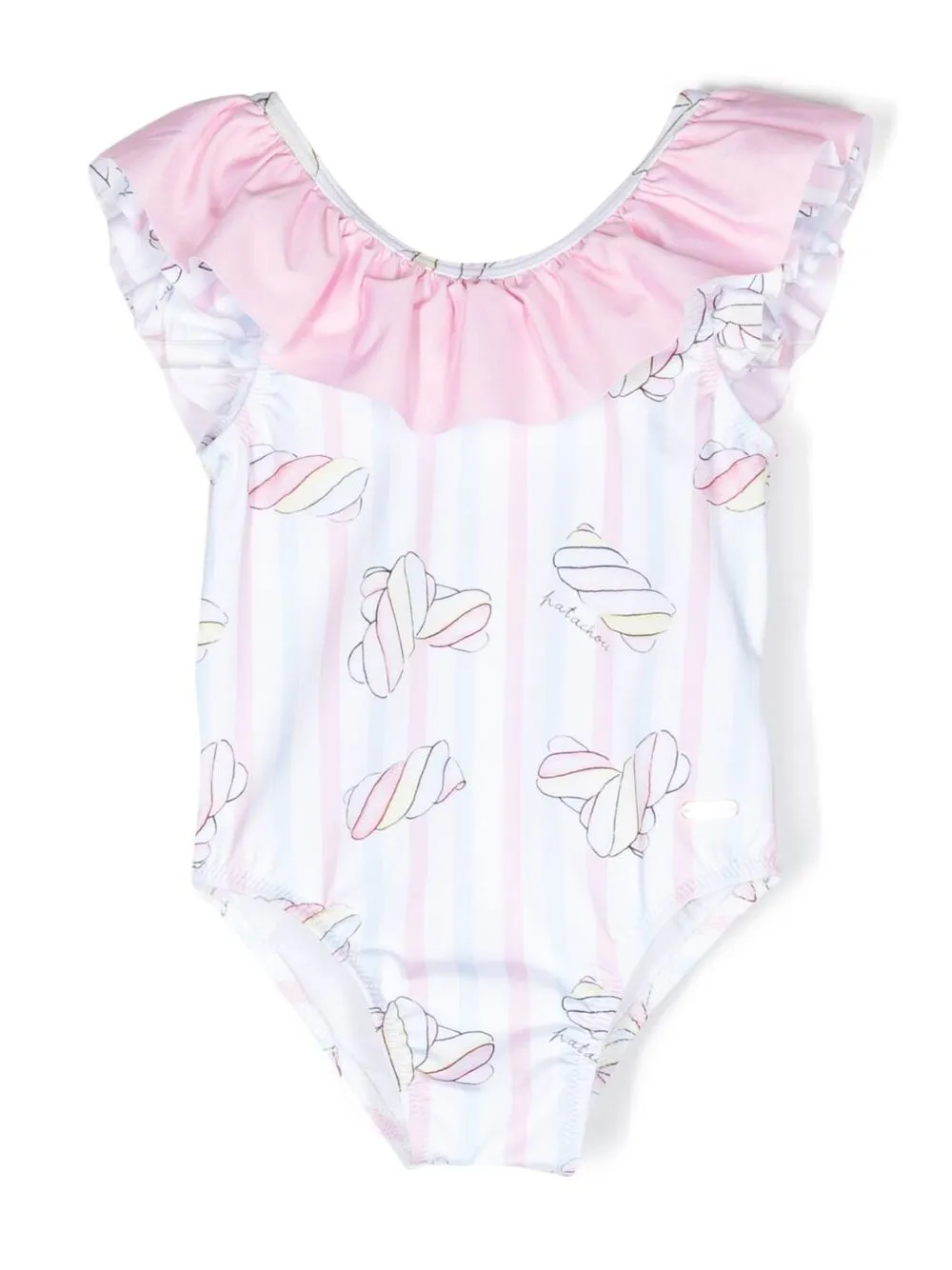 

Patachou graphic-print swimsuit - Rosado