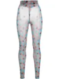 Henrik Vibskov abstract-print semi-sheer tights - Blue