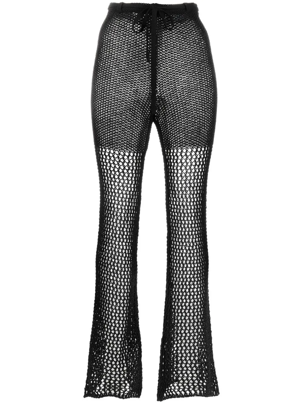 

Giuseppe Di Morabito high-waisted bootcut knit trousers - Black