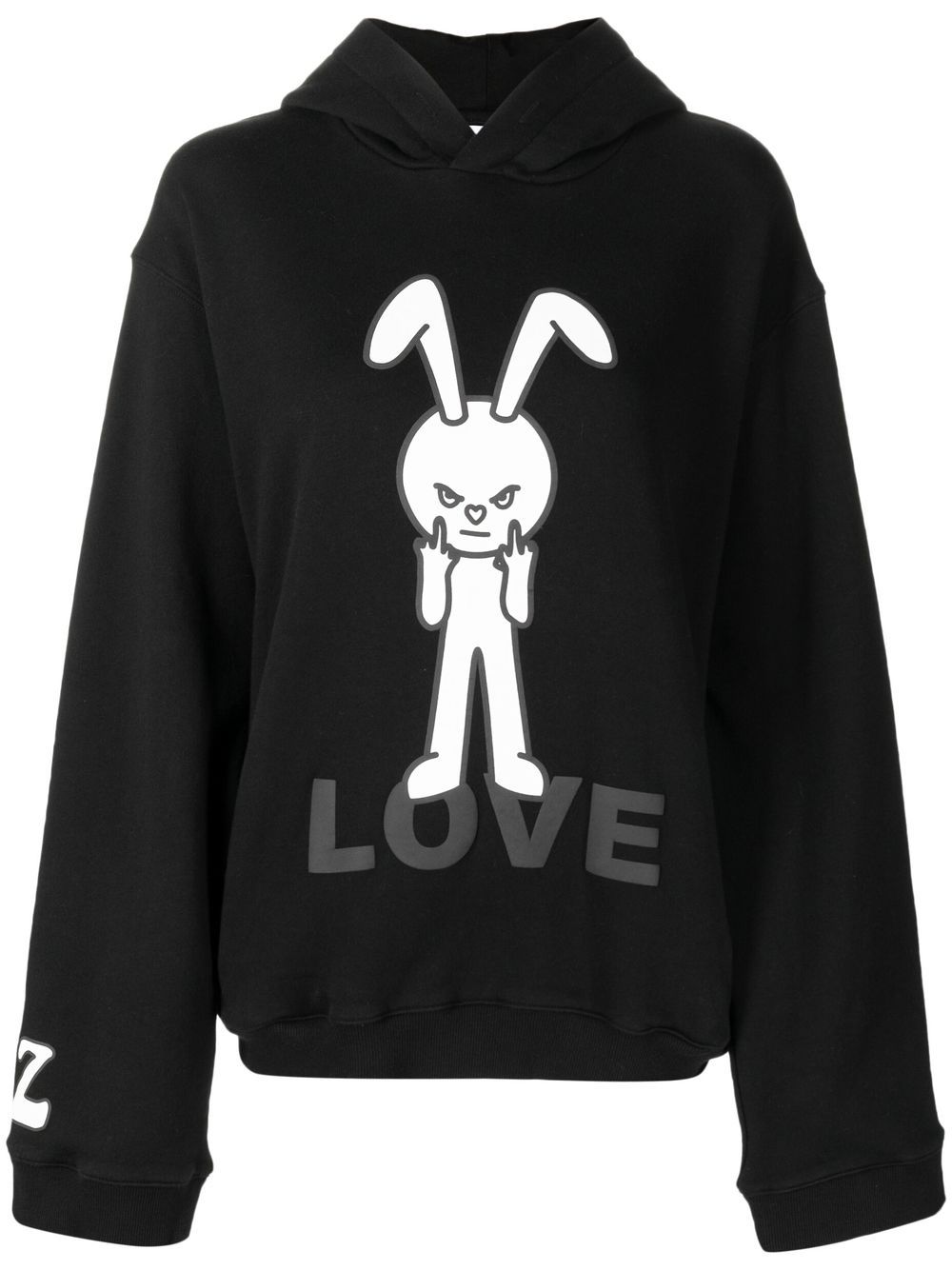 

Natasha Zinko Love Bunny pullover hoodie - Black