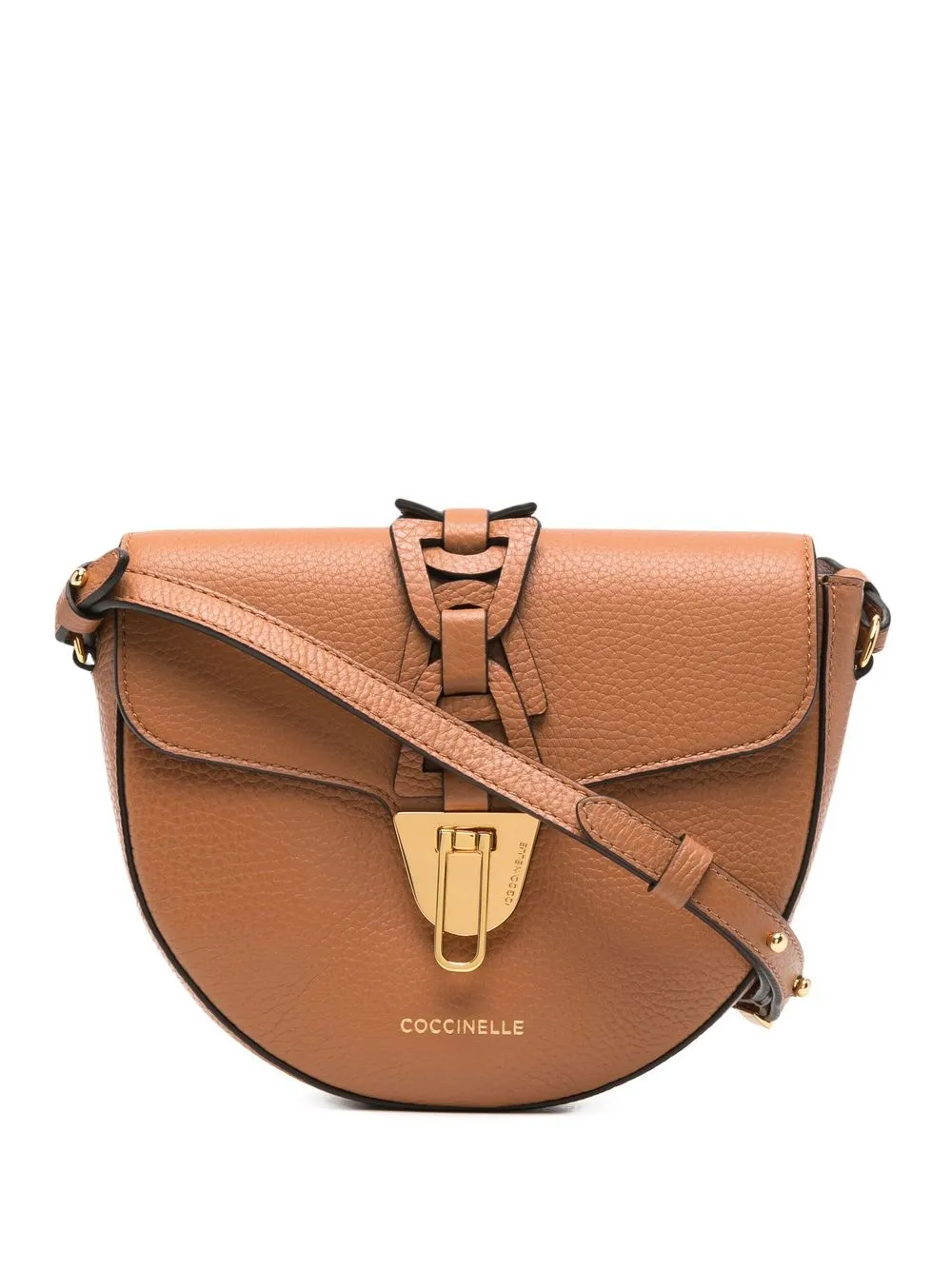 

Coccinelle flip-lock crossbody bag - Brown
