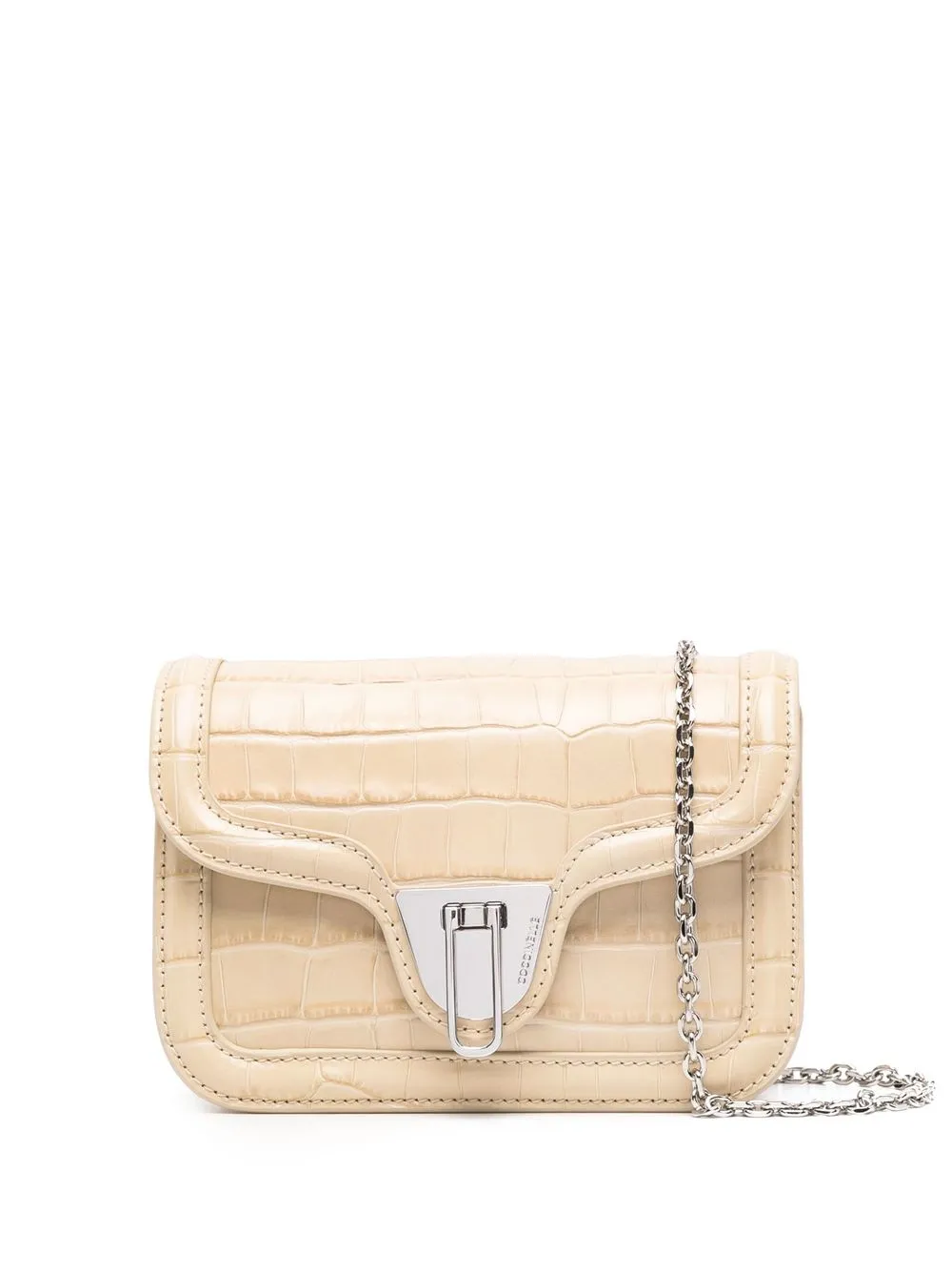 

Coccinelle bolsa crossbody efecto de piel de lagarto - Neutro