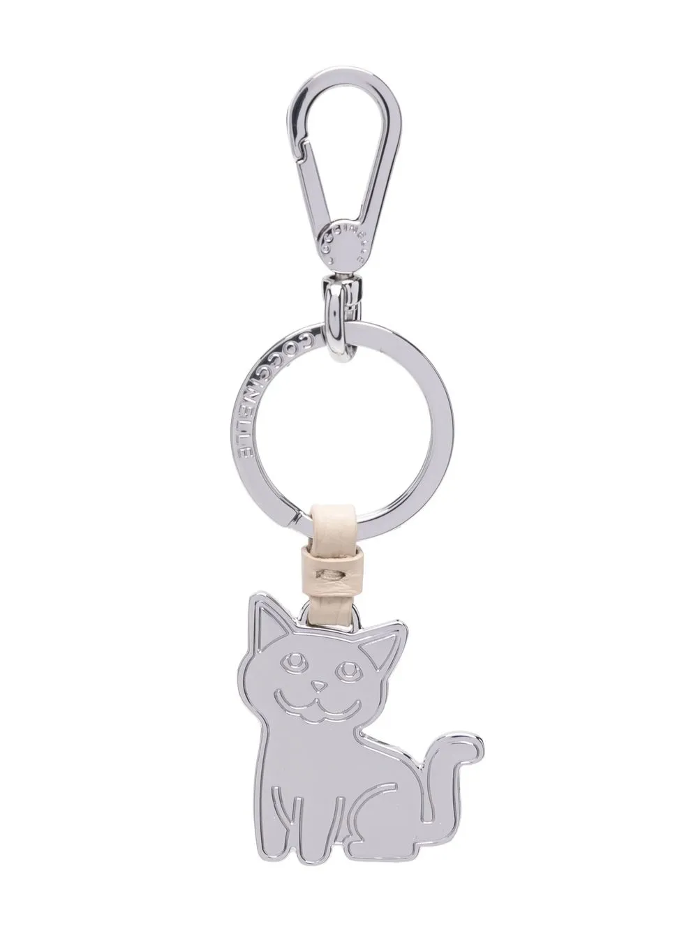 

Coccinelle cat design keyring - Silver