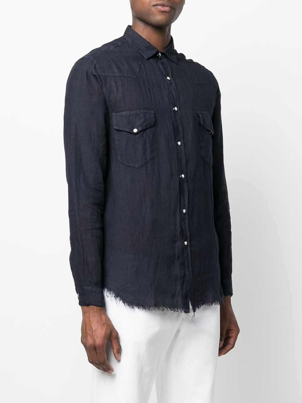 Costumein Frayed Linen Shirt - Farfetch