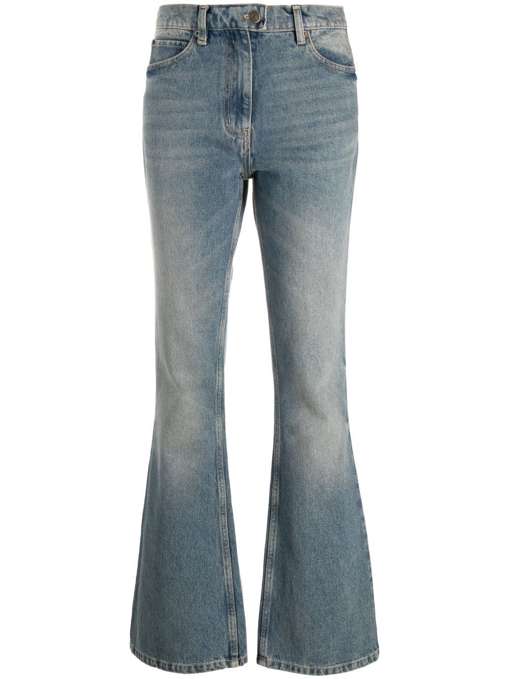 Courrèges Distressed Flared Leg Jeans - Farfetch
