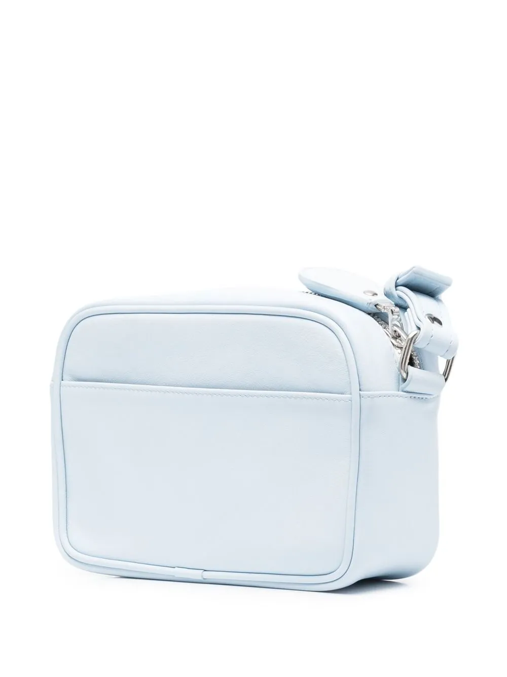 Shop Courrèges Logo-patch Crossbody Bag In Blau