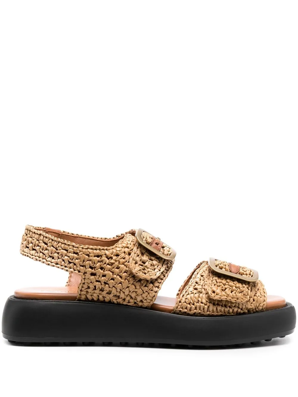 Tod's Woven Raffia 45mm Sandals - Farfetch