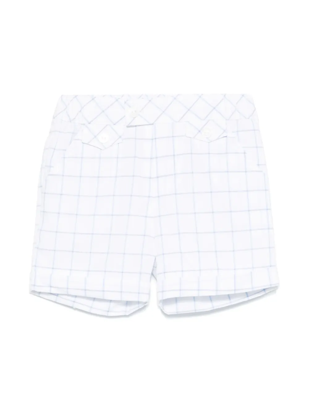 Patachou Checked Shorts In White