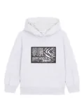 Roberto Cavalli Junior animal-print hoodie - Grey