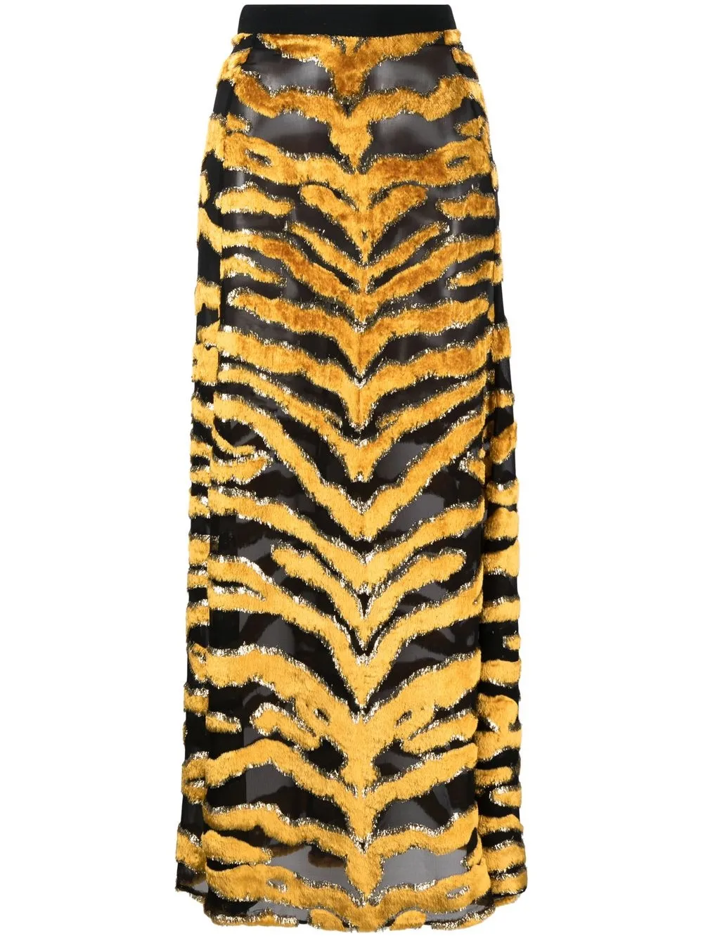 

Roberto Cavalli tiger-print maxi skirt - Black