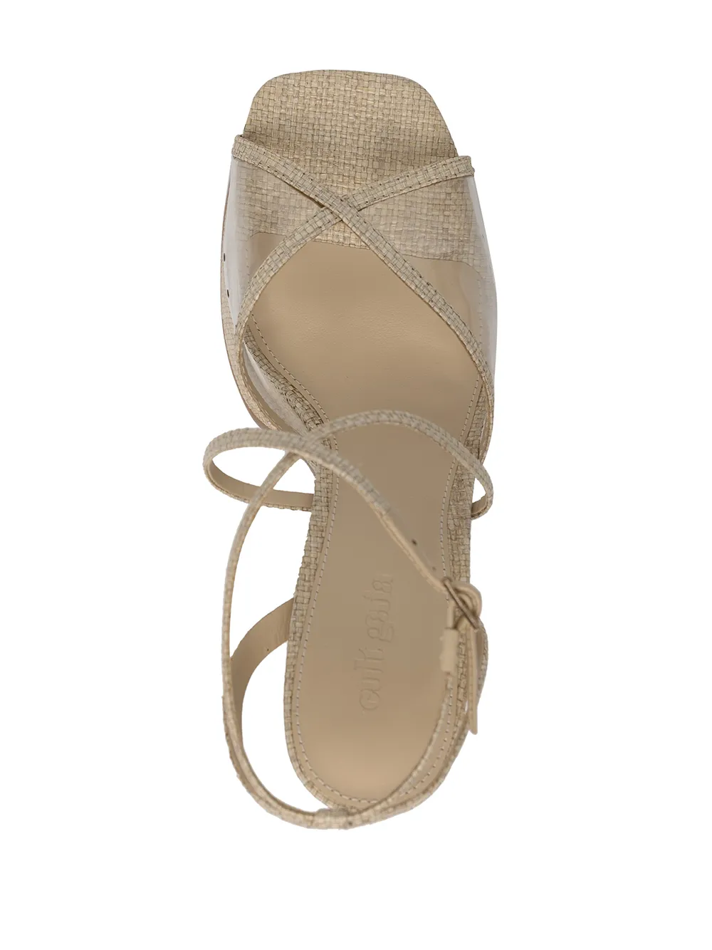 Cult Gaia Women's Sofie Raffia Platform Sandals In Nude