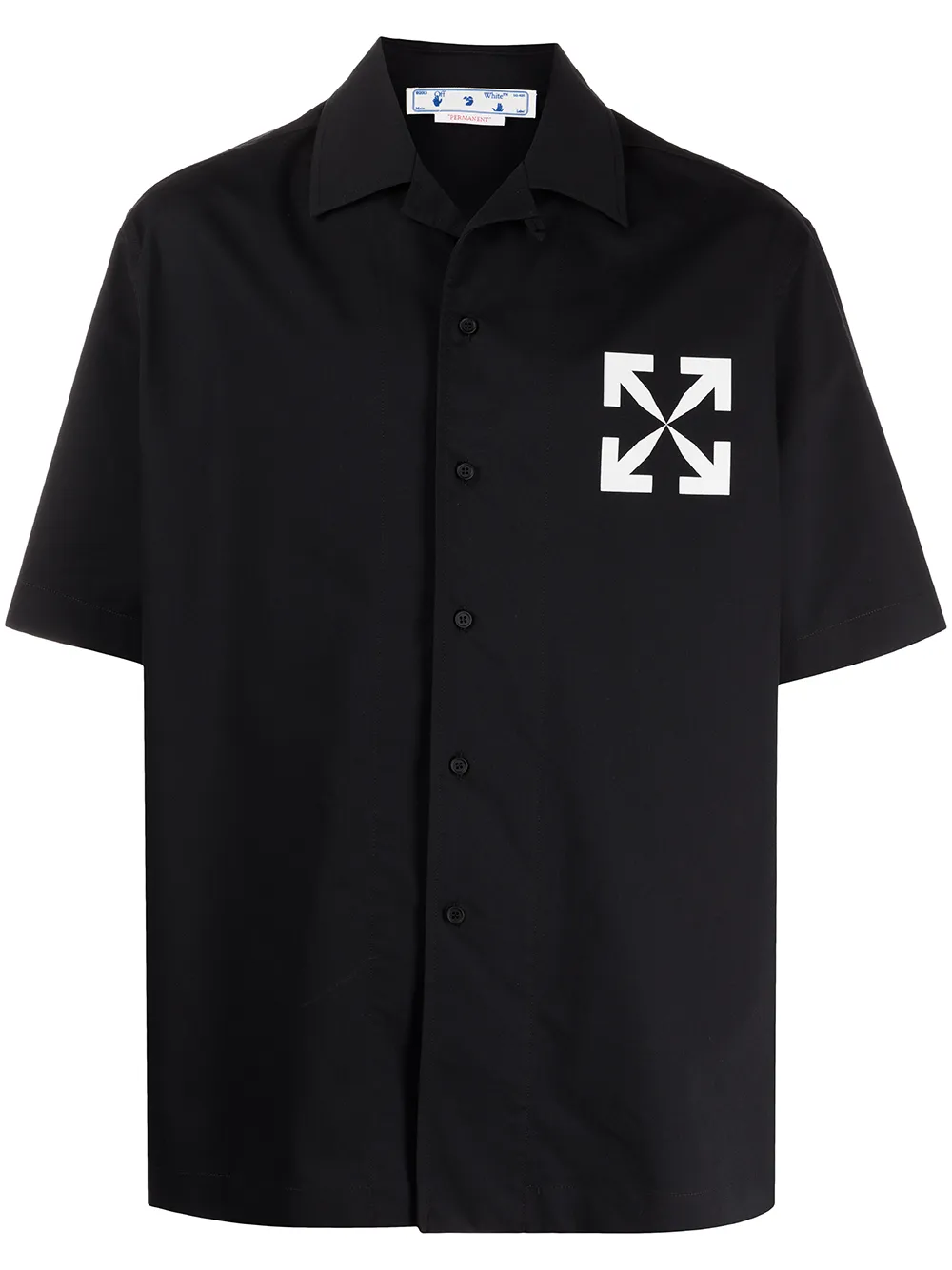 

Off-White logo-print short-sleeve shirt - Black