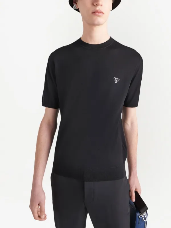 Prada Blusa Polo Com Logo Bordado - Farfetch