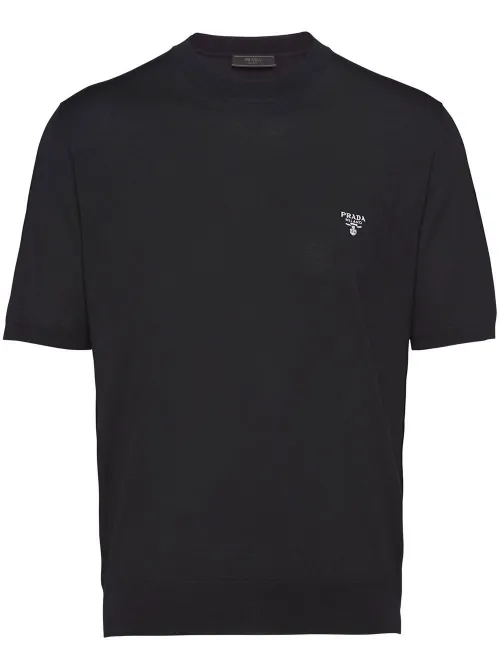 Pull en laine à col rond - Prada - Modalova