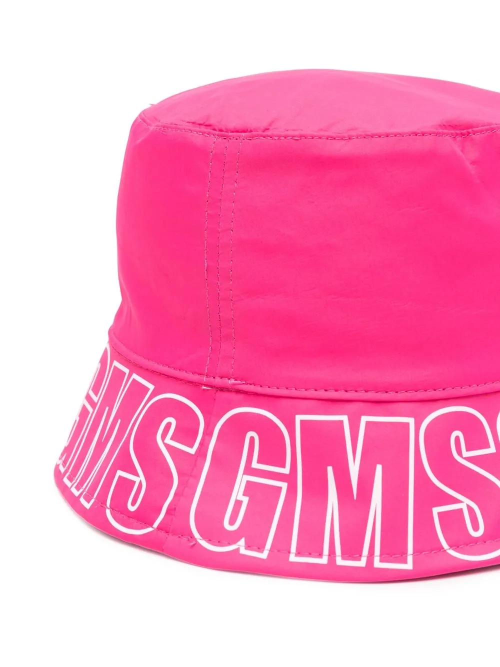 MSGM Kids Vissershoed met logoprint - Roze