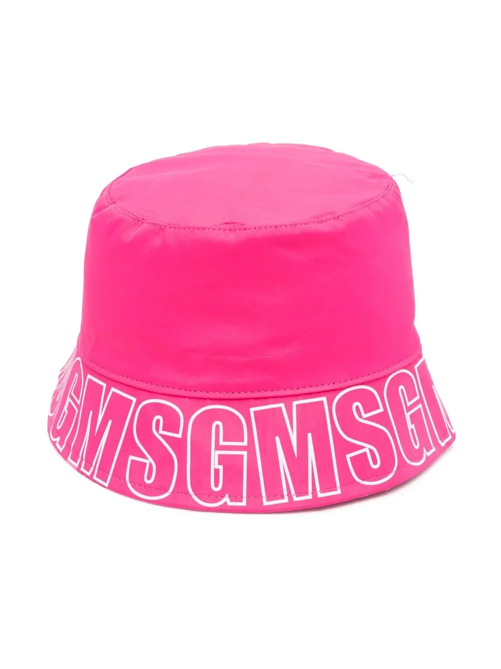 MSGM Kids logo-print bucket hat | Pink | Image 1