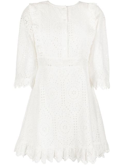 broderie anglaise shirt dress