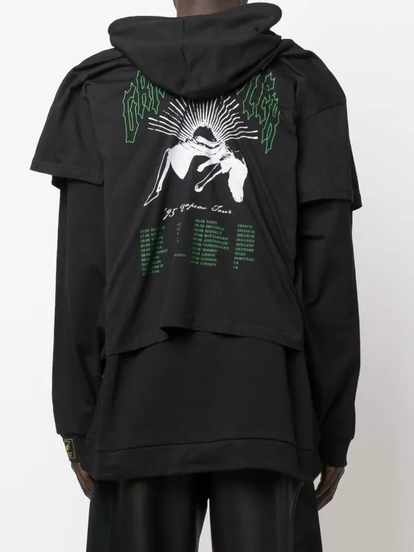 Raf Simons グラフィック レイヤードパーカー - Farfetch