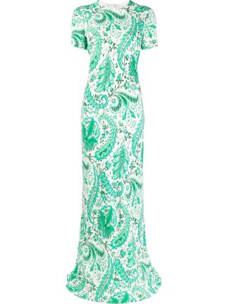 etro green dress