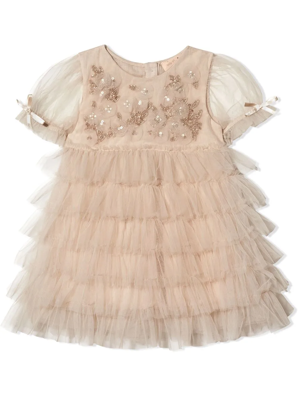 

Tutu Du Monde Bébé Rayne pearl-embellished tulle dress - Neutrals