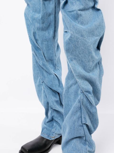 Y/Project crease-effect straight-leg Jeans - Farfetch