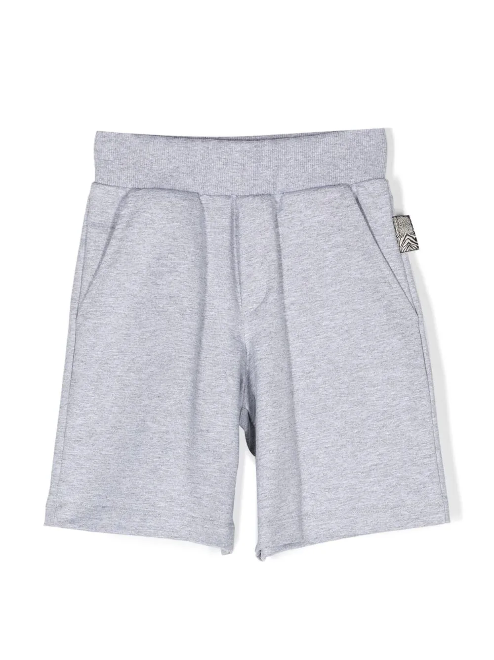 

Roberto Cavalli Junior shorts con estampado gráfico - Gris