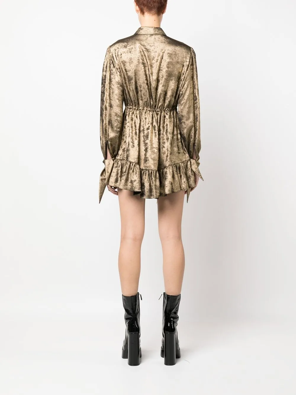 Roberto Cavalli metallic-effect shirt dress | Clothing | Image 4