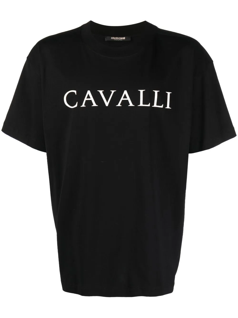 

Roberto Cavalli playera manga corta con logo estampado - Negro