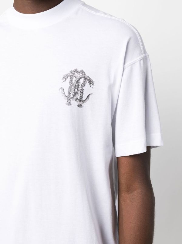 Roberto Cavalli Mirror Snake-print T-shirt - Farfetch