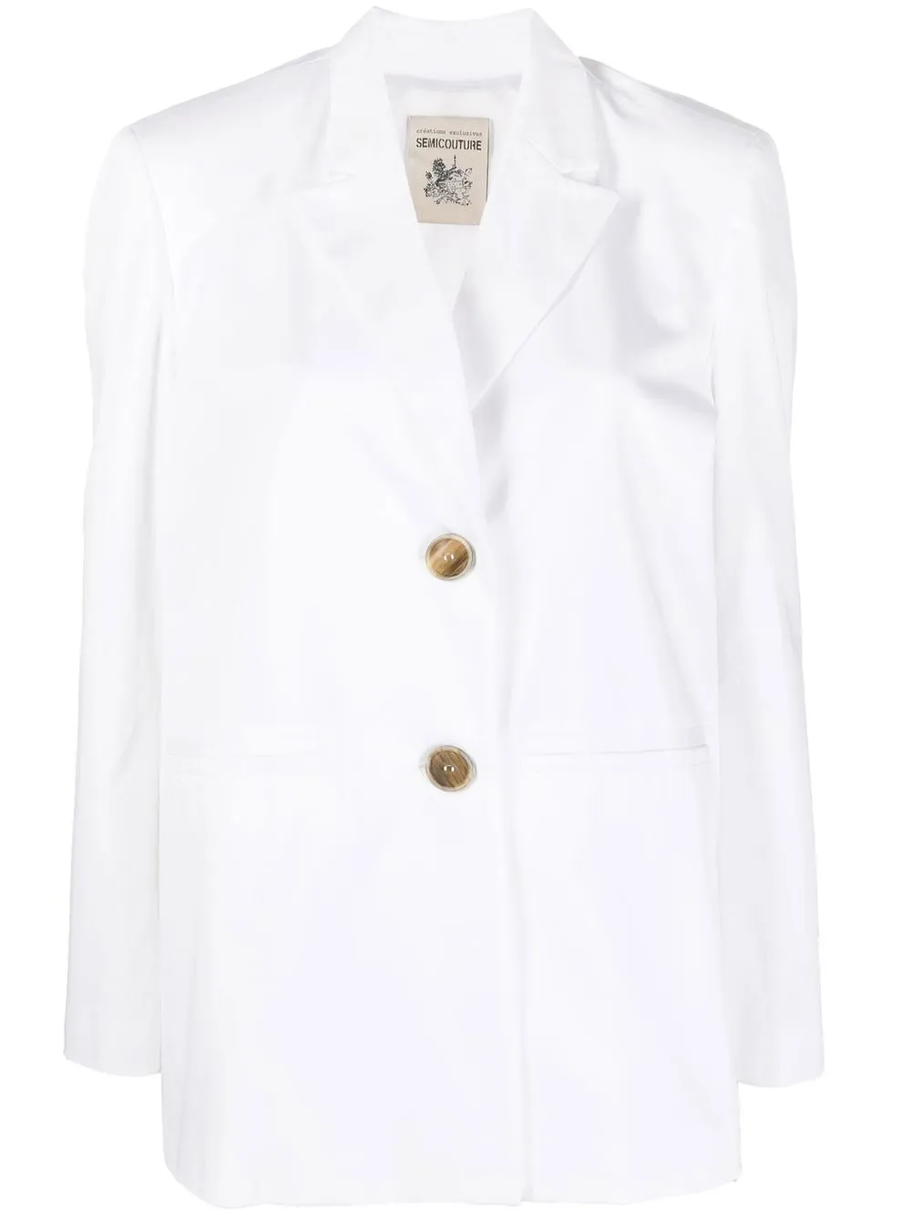 

Semicouture blazer con botones - Blanco