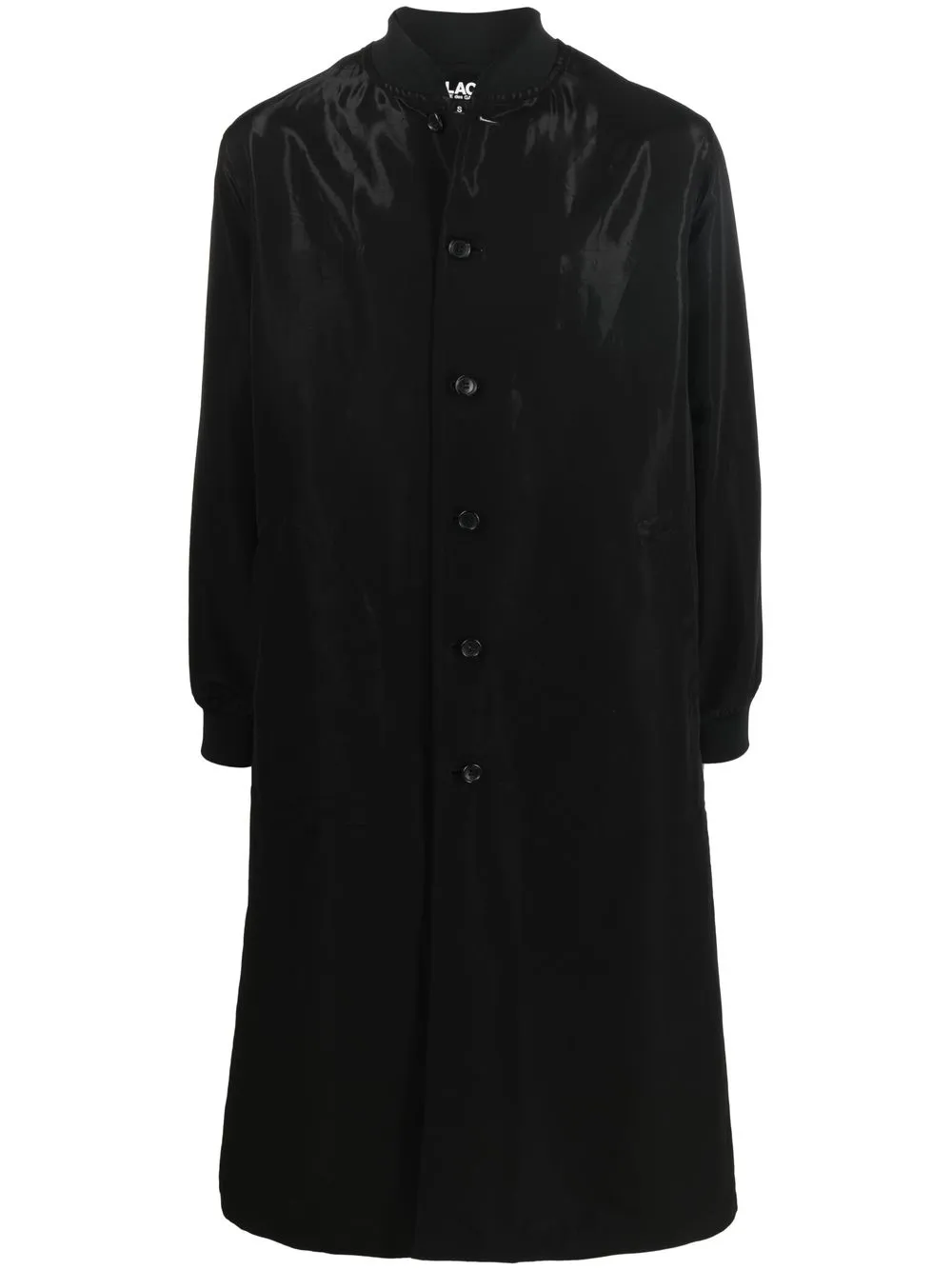 

Black Comme Des Garçons abrigo con botones - Negro