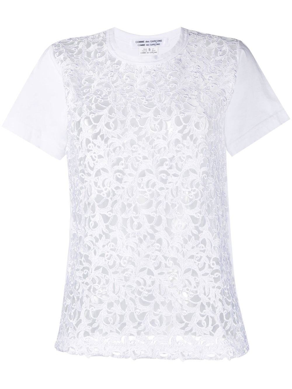 

Comme Des Garçons Comme Des Garçons playera con logo bordado - Blanco