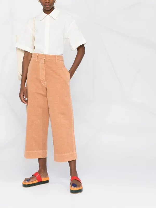 Lemaire Cropped wide-leg Trousers 