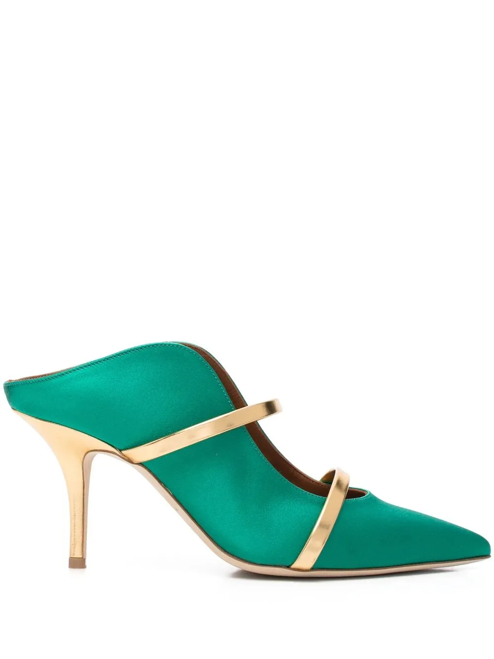 

Malone Souliers Maureen 70mm double-strap mules - Green