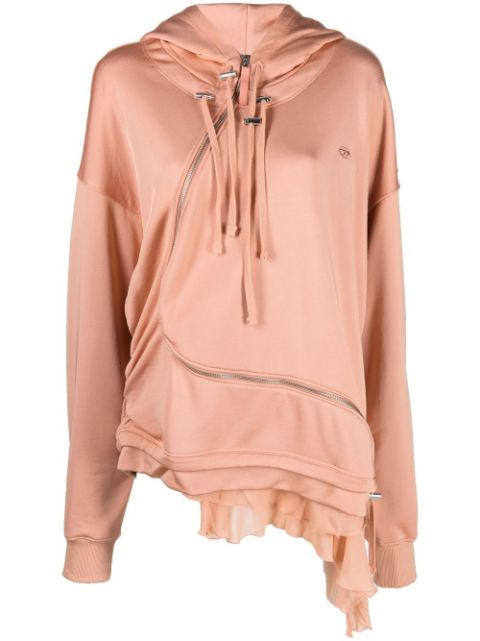 Diesel F-Banazip asymmetric hoodie Women