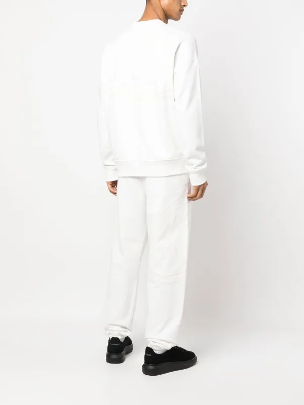 Diesel S-Rob-Megoval Cotton Sweatshirt | White | FARFETCH SG