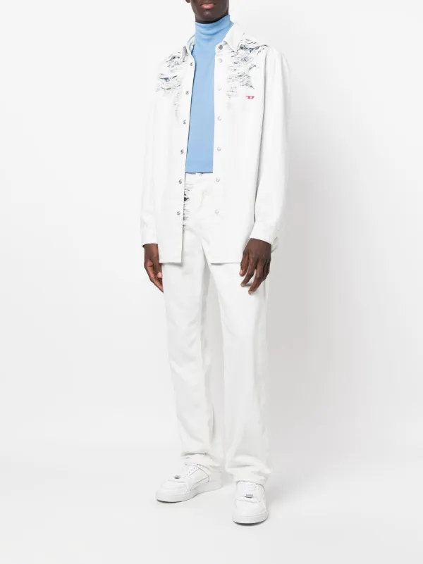 Diesel ダメージ ストレートジーンズ - Farfetch