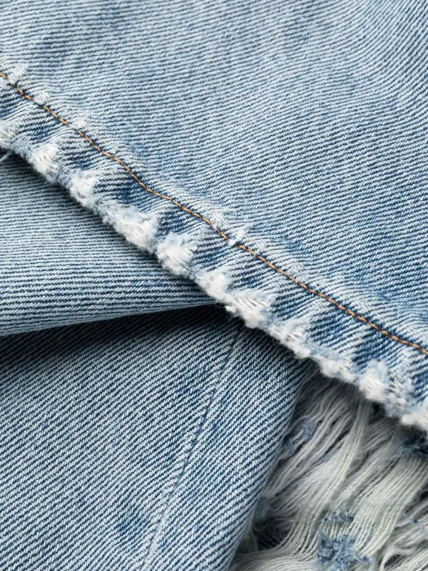 Diesel mid-rise ripped-detail Jeans - Farfetch