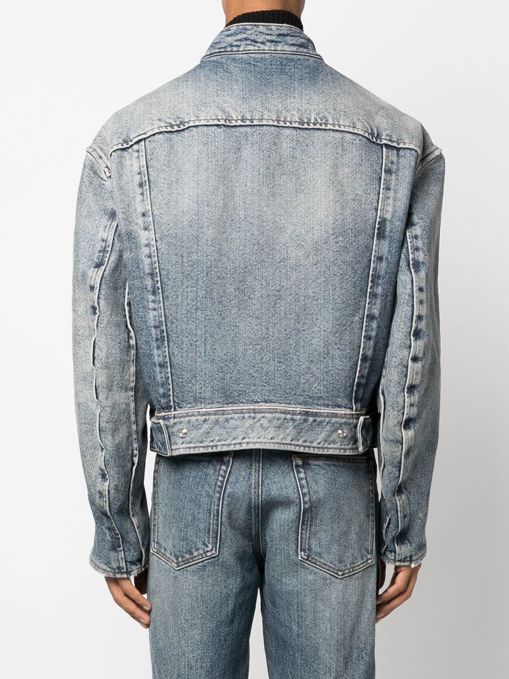 Diesel D-RECTOR-FSB Denim Biker Jacket - Farfetch