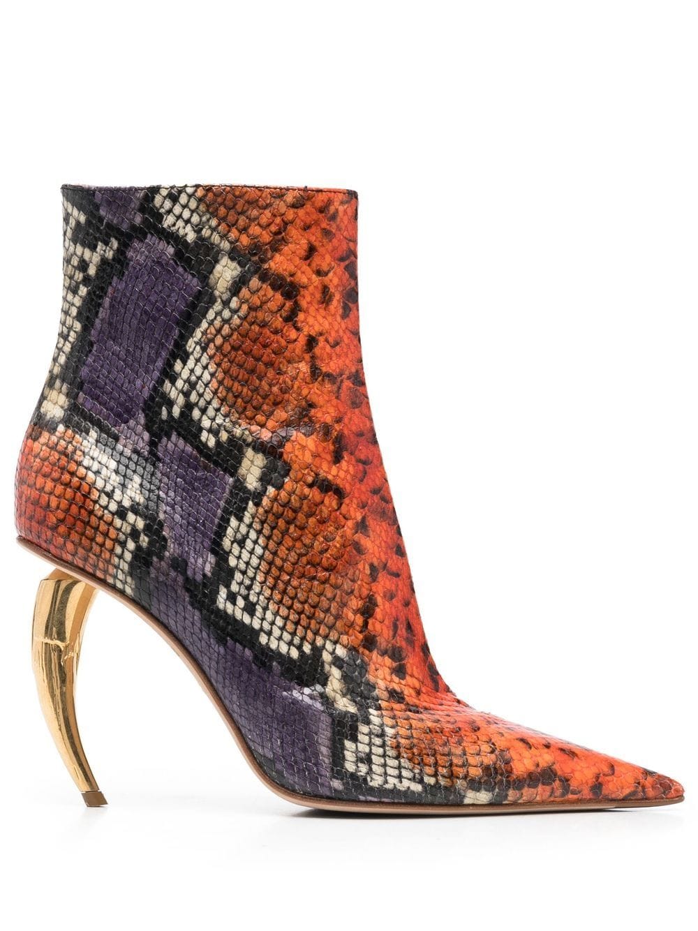 Roberto Cavalli snakeskin-print ankle boots | Smart Closet