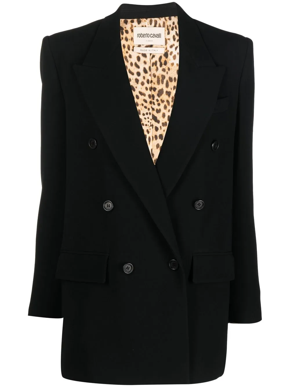 

Roberto Cavalli blazer de vestir con botones - Negro