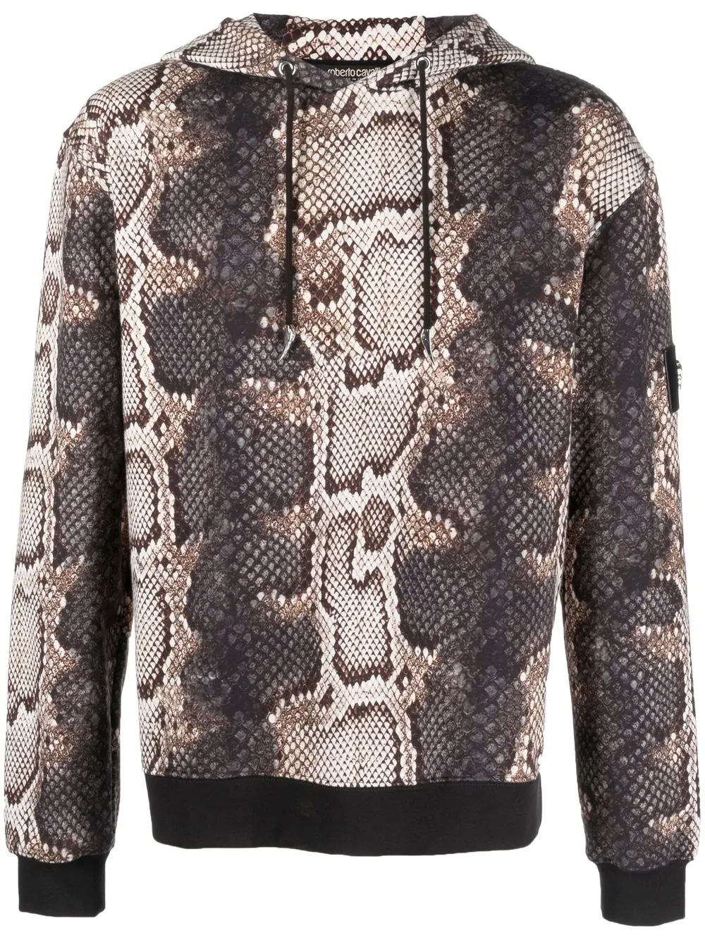 

Roberto Cavalli python-print pullover hoodie - Neutrals