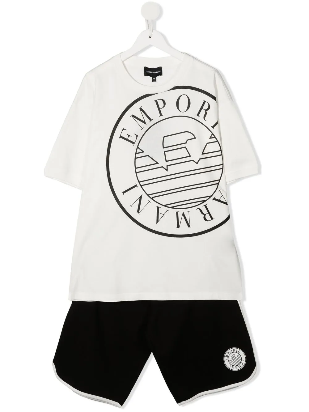 

Emporio Armani Kids logo-print cotton tracksuit set - White