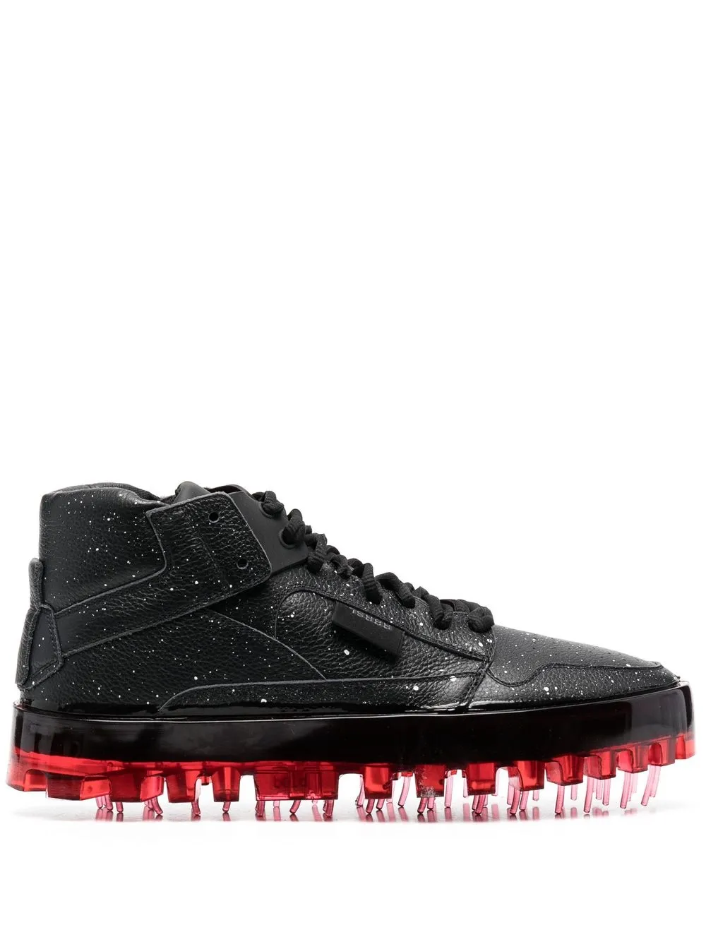 

RBRSL RUBBER SOUL tenis con agujetas y suela gruesa - Negro