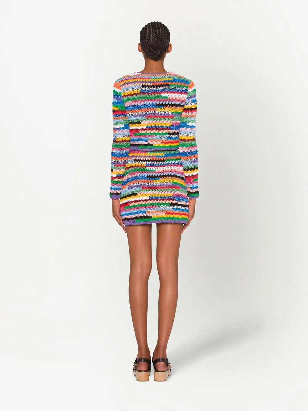 Miu Miu Cropped Crochet Cardigan Farfetch