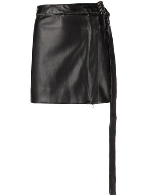 Eckhaus Latta high-waisted belted mini skirt