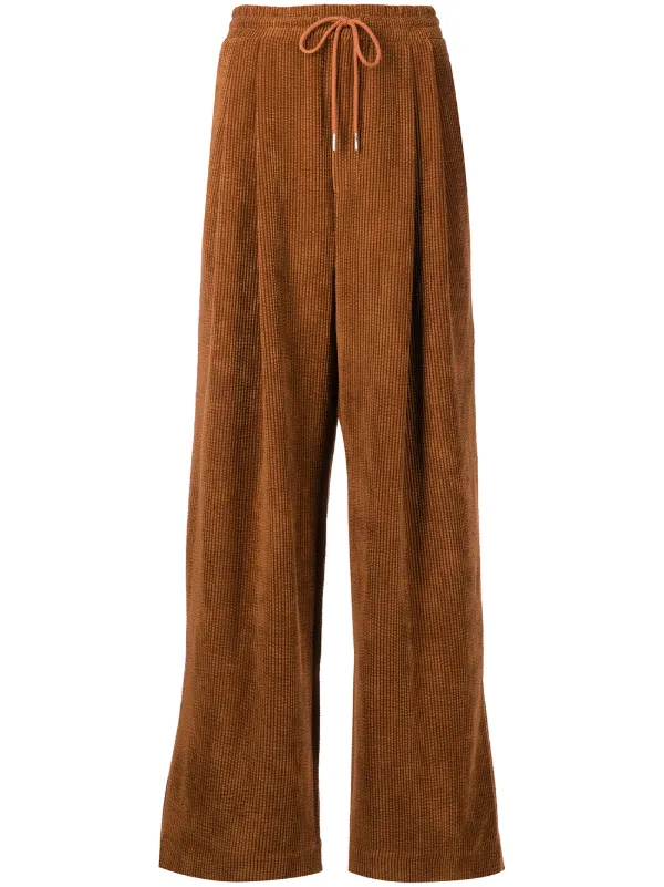 Eckhaus Latta Pebble Ribbed wide-leg 