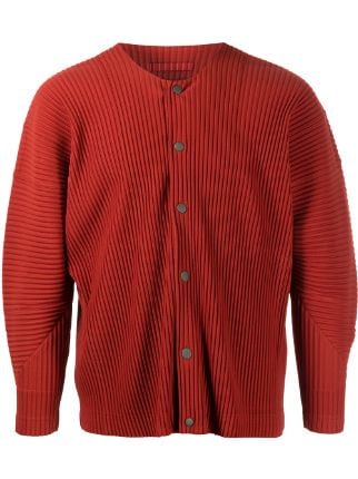 Homme Plissé Issey Miyake December Plissé Buttoned Cardigan - Farfetch