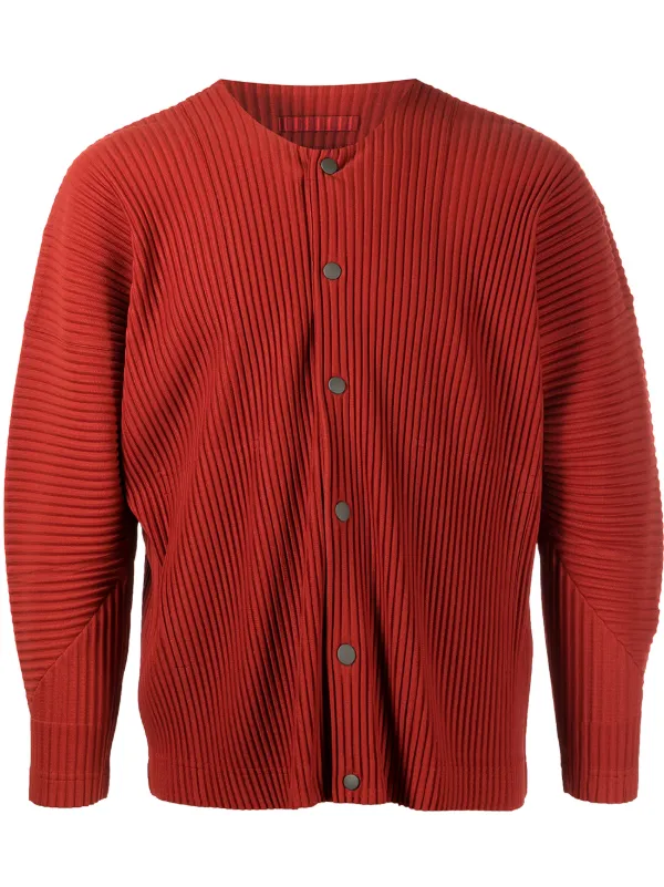 homme plisse cardigan